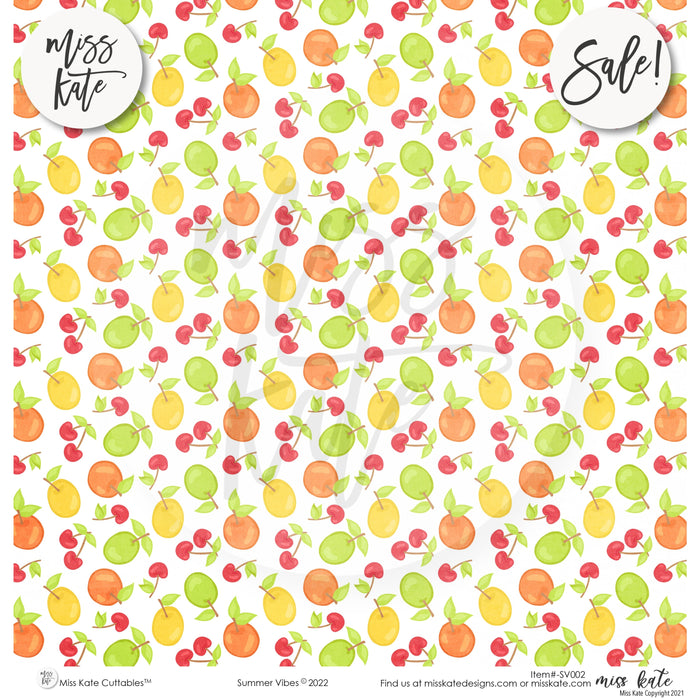 Summer Vibes - Paper & Sticker Kit 12X12 (Ds)