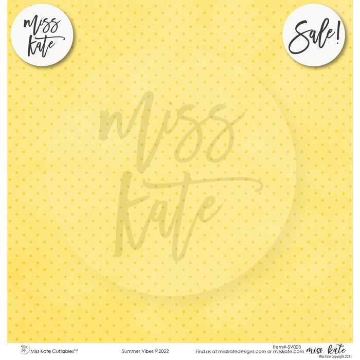 Summer Vibes - Paper & Sticker Kit 12X12 (Ds)