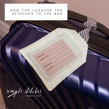 Sun Drenched Luggage Tag - made by Janette