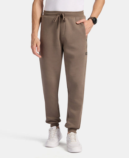Super Combed Cotton Rich Fleece Fabric Regular Fit Jogger with Zipper Pockets - Bungee Cord