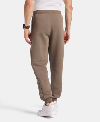 Super Combed Cotton Rich Fleece Fabric Regular Fit Jogger with Zipper Pockets - Bungee Cord