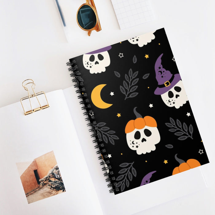 Sweet Skulls Spiral Lined Notebook