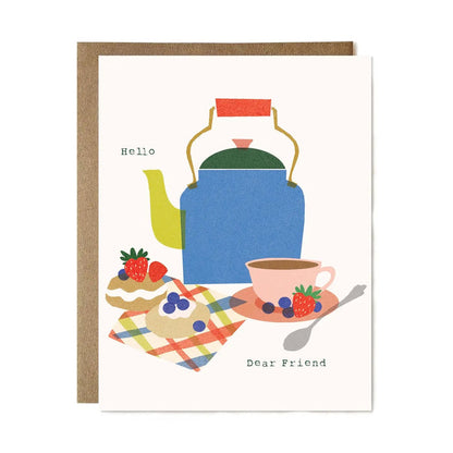 Teapot Hello Card - Ali's Wagon
