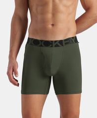 Tencel Microfiber Elastane Stretch Solid Boxer Brief with Natural StayFresh Properties - Thyme