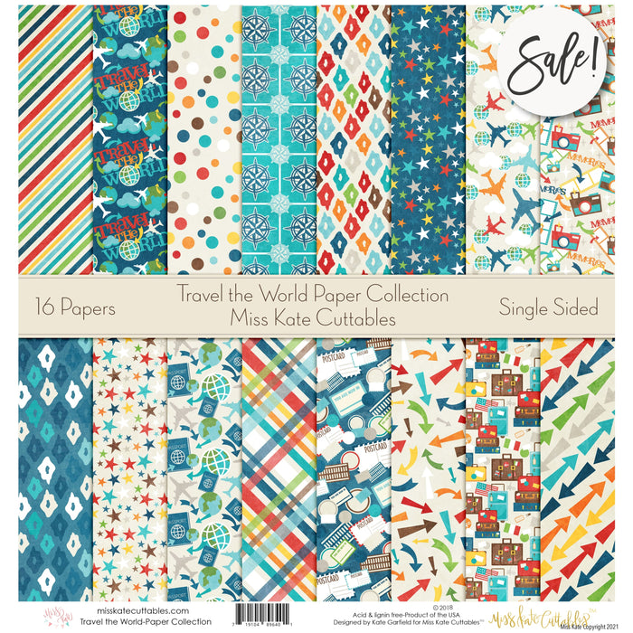 Travel The World - Paper Pack 12X12 (Ss)
