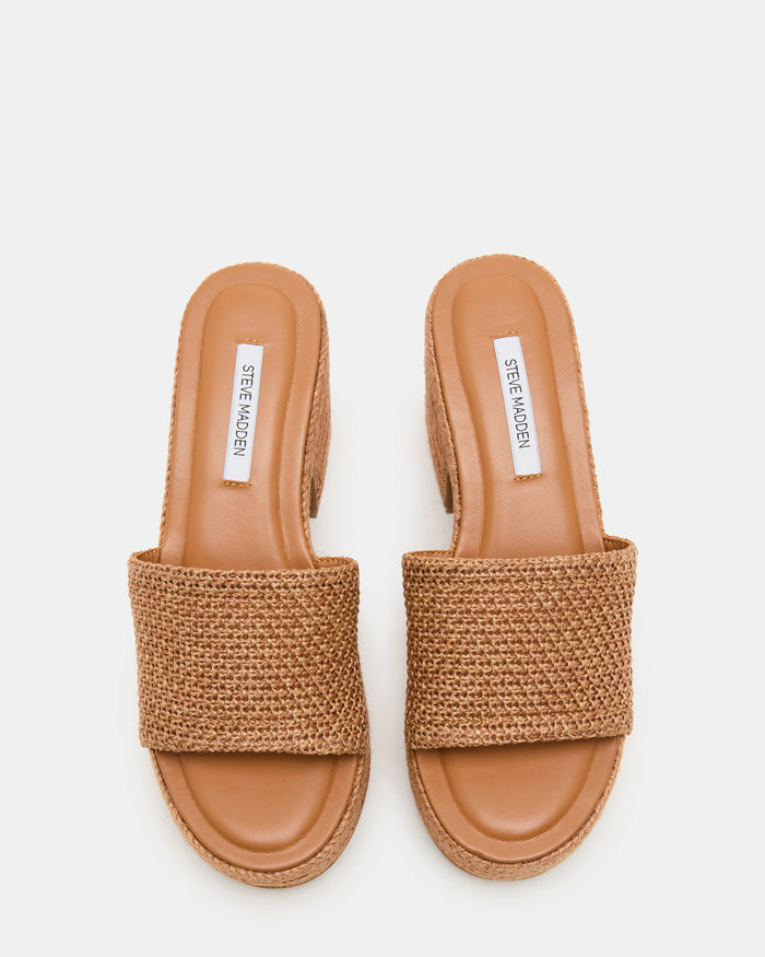 TRIPPY COGNAC RAFFIA