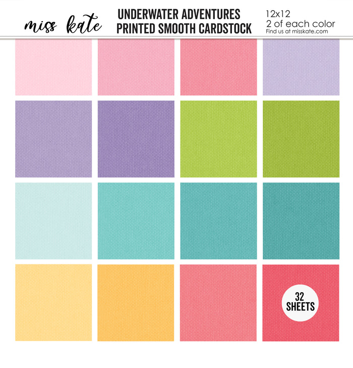 Underwater Adventures-Printed Smooth Cardstock Single-Sided