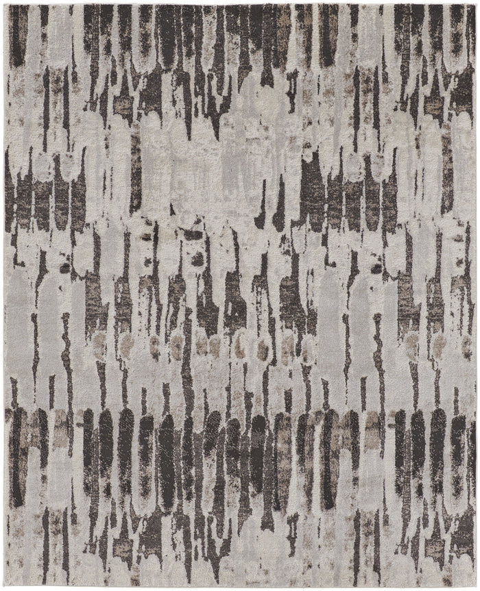 The Rug Corner Feizy Vancouver Modern Abstract - Ivory/Brown/Gray
