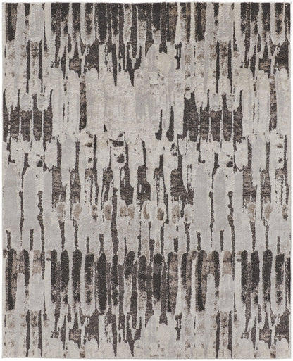 The Rug Corner Feizy Vancouver Modern Abstract - Ivory/Brown/Gray