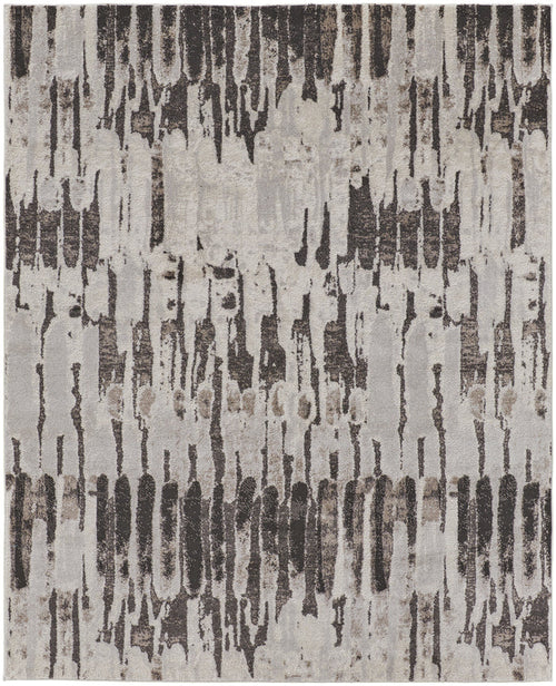 The Rug Corner Feizy Vancouver Modern Abstract - Ivory/Brown/Gray