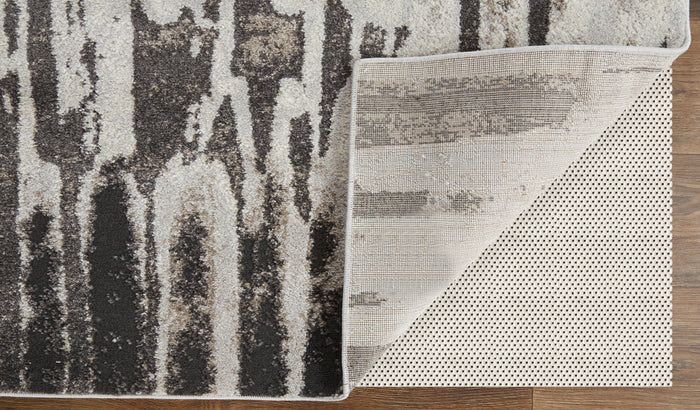 The Rug Corner Feizy Vancouver Modern Abstract - Ivory/Brown/Gray