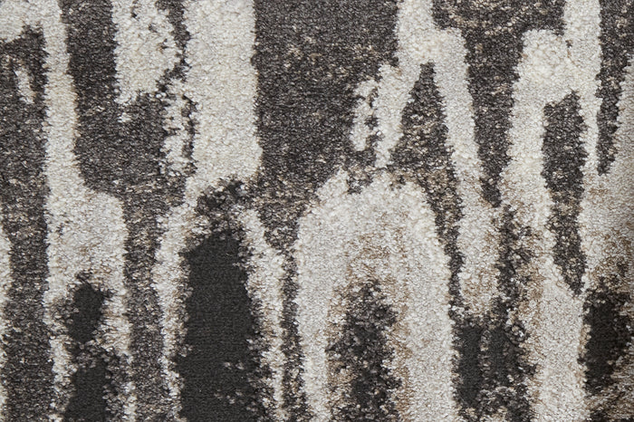 The Rug Corner Feizy Vancouver Modern Abstract - Ivory/Brown/Gray