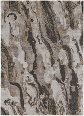 The Rug Corner Feizy Vancouver Modern Abstract - Ivory/Brown/Taupe