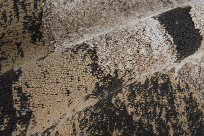 The Rug Corner Feizy Vancouver Modern Abstract - Ivory/Brown/Taupe