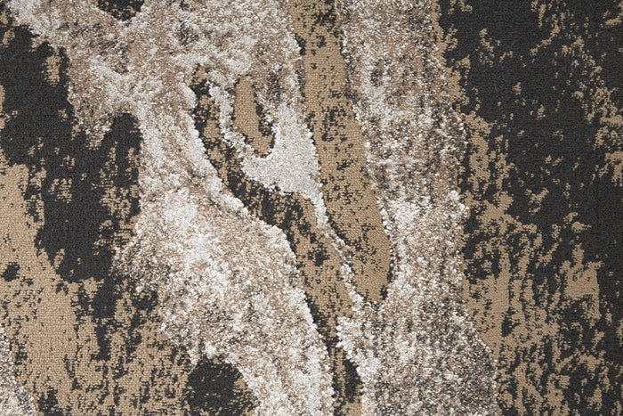 The Rug Corner Feizy Vancouver Modern Abstract - Ivory/Brown/Taupe
