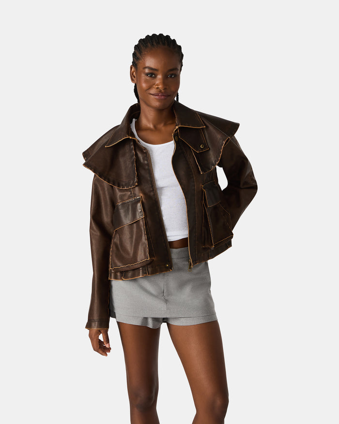 VARVARA JACKET CHOCOLATE