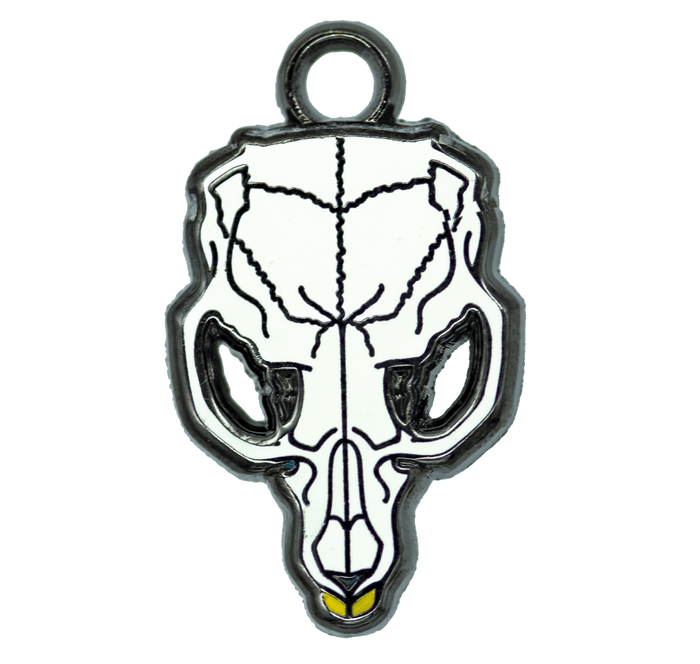 Vole Skull Cat Charm