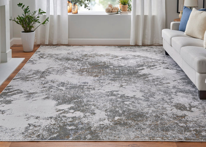 The Rug Corner Feizy Waldor Modern Abstract - Gray/Silver/Taupe  Waldor Modern Abstract - Gray/Silver/Taupe