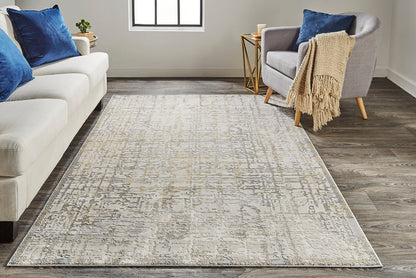 The Rug Corner Feizy Waldor Modern Abstract - Ivory/Gray