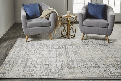 The Rug Corner Feizy Waldor Modern Abstract - Ivory/Gray