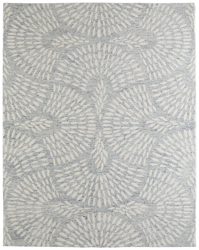 The Rug Corner Feizy Wallace Modern Floral & Botanical - Gray/Ivory  Wallace Modern Floral & Botanical - Gray/Ivory