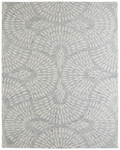 The Rug Corner Feizy Wallace Modern Floral & Botanical - Gray/Ivory  Wallace Modern Floral & Botanical - Gray/Ivory