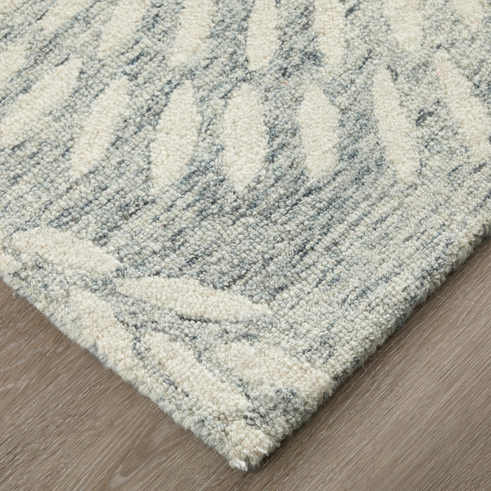 The Rug Corner Feizy Wallace Modern Floral & Botanical - Gray/Ivory  Wallace Modern Floral & Botanical - Gray/Ivory