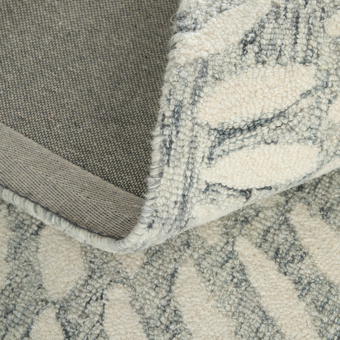 The Rug Corner Feizy Wallace Modern Floral & Botanical - Gray/Ivory  Wallace Modern Floral & Botanical - Gray/Ivory
