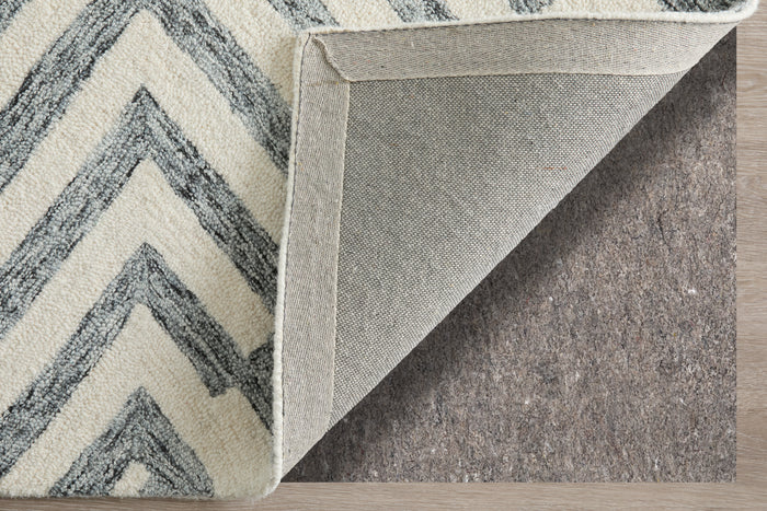 The Rug Corner Feizy Wallace Modern Geometric - Gray/Ivory