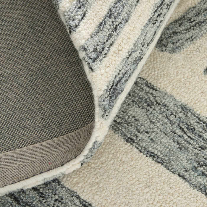 The Rug Corner Feizy Wallace Modern Geometric - Gray/Ivory