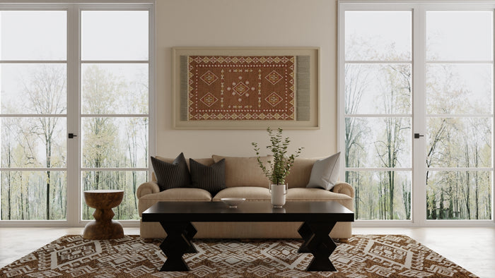 The Rug Corner Feizy Wallace Transitional Medallion - Brown/White