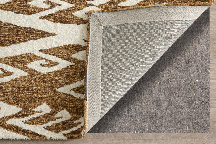The Rug Corner Feizy Wallace Transitional Medallion - Brown/White