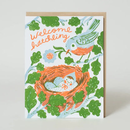 Welcome Hatchling Baby Greeting Card - Ali's Wagon