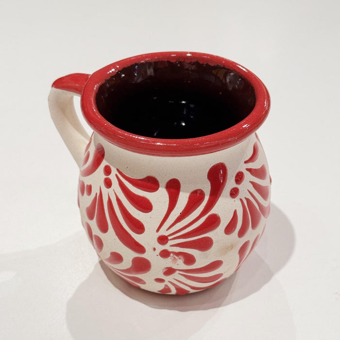 White w/ Light Red Engobe Mug
