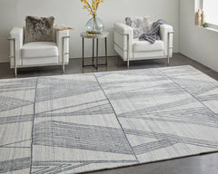 The Rug Corner Feizy Whitton Modern Abstract - Ivory/Black