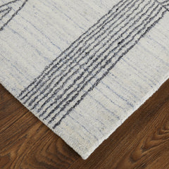 The Rug Corner Feizy Whitton Modern Abstract - Ivory/Black