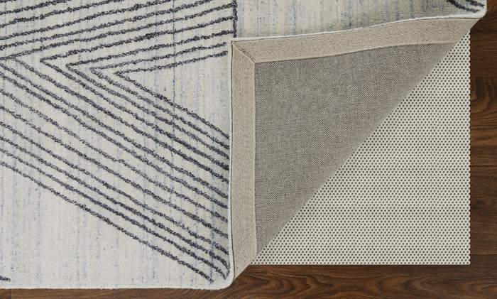 The Rug Corner Feizy Whitton Modern Abstract - Ivory/Black
