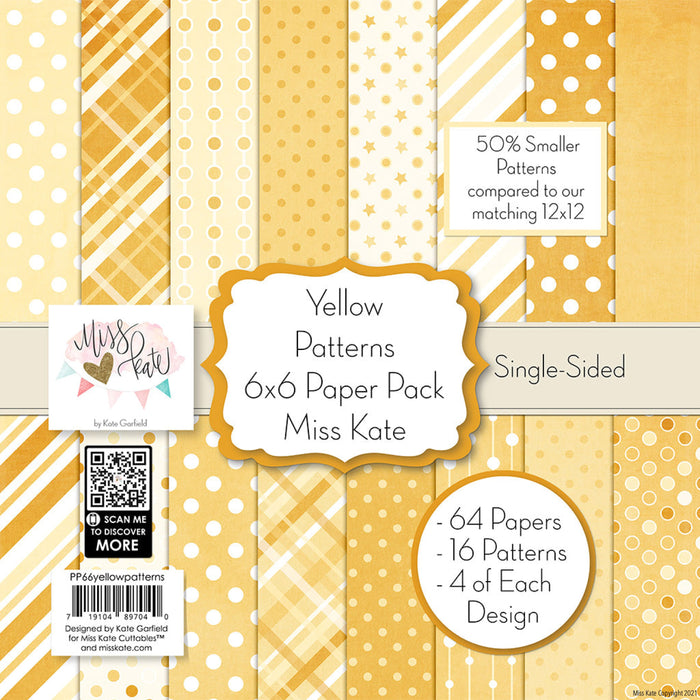 Yellow Patterns - 6X6 Paper Pack (Ss)