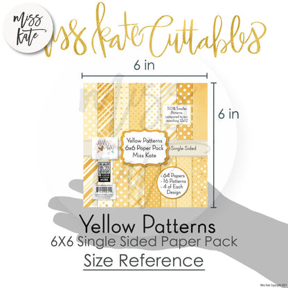 Yellow Patterns - 6X6 Paper Pack (Ss)