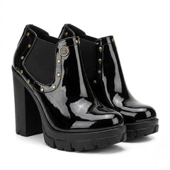 ZAPATO CHAROL NEGRO MUJER 0503
